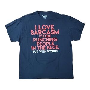 SPENCER'S "I Love Sarcasm" Novelty T-Shirt